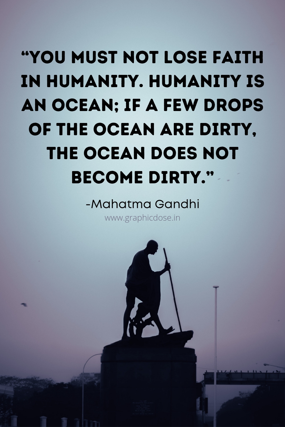 Mahatma Gandhi's Quote on humanity
