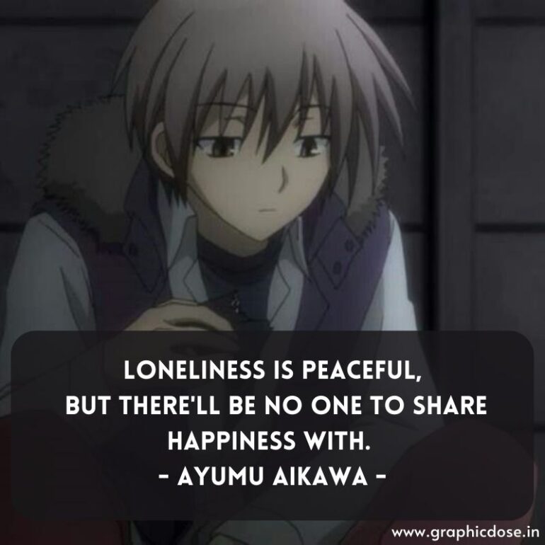 Sad Anime Quotes Of All Time About Life, Pain And Loneliness - Graphic Dose